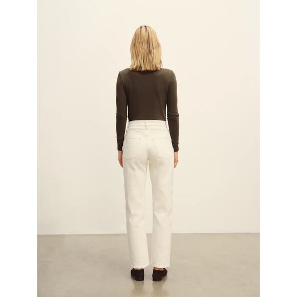 Buck Mason Women's Cloud Jersey Turtleneck Slim Fit Wool Blend Long Sleeve Top - Picture 5 of 6